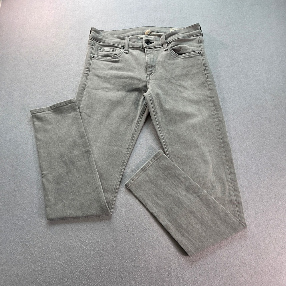 Rag & Bone JEAN Skinny Jeans Aged Grey Stretch Denim Size 27 Y2K
W1590K120AGG